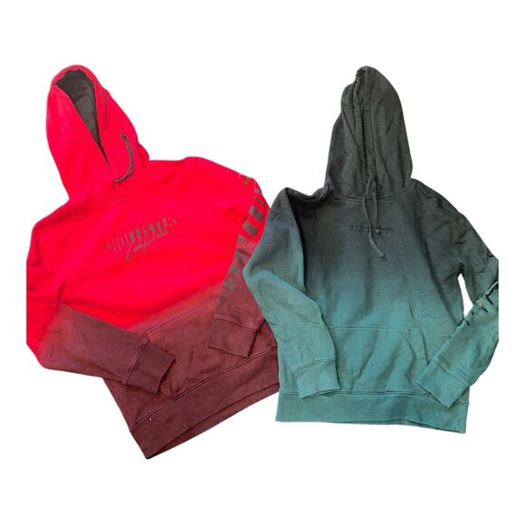 Hollister Sweatshirts Womens S Ombré Hoodies Logo Pullover Lot Of 2 casual - Picture 1 of 9
